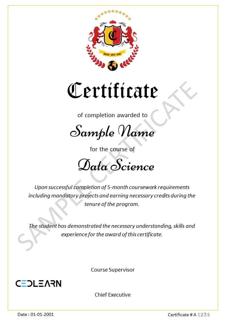 Data Science Certificate